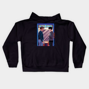 Nick and Charlie- Heartstopper arcade single drawing Kids Hoodie